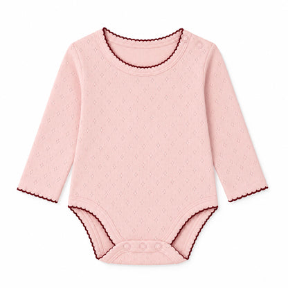 Pointelle body - blush lace