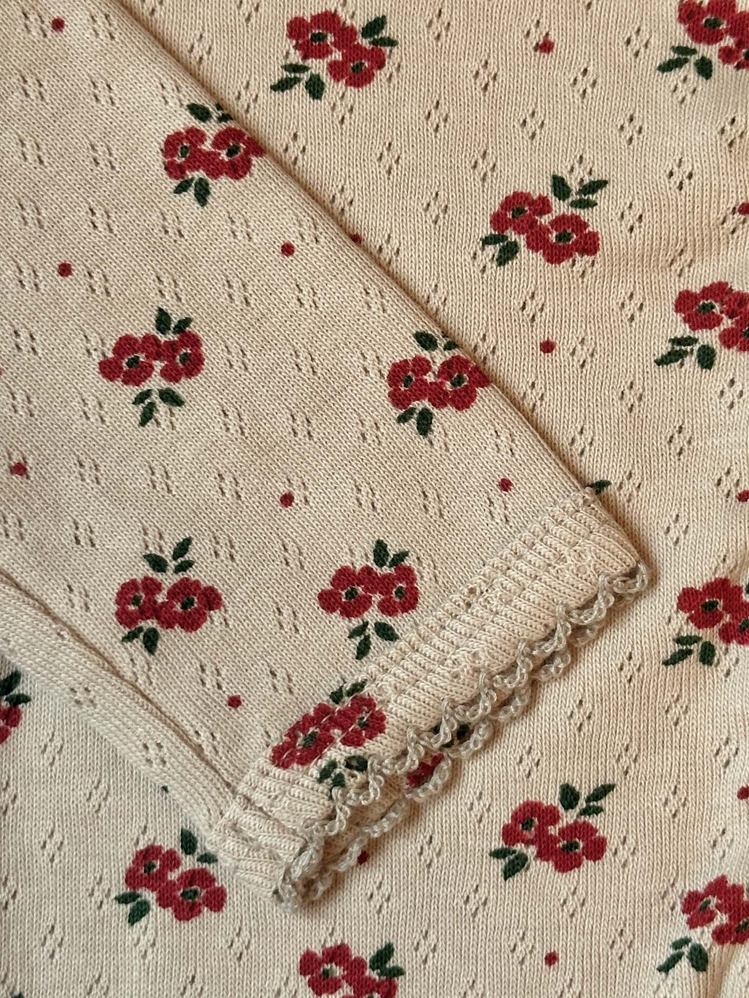 Pointelle leggings - autumn bloom