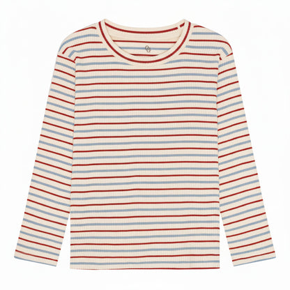 rib bluse - seaside stripe