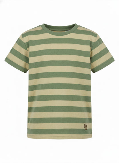 t-shirt - green stripe