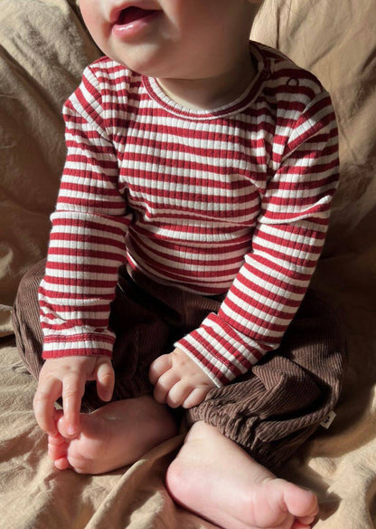 Fløjlsbukser baby - chocolate brown