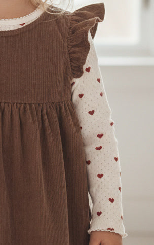 Pointelle bluse - love hearts