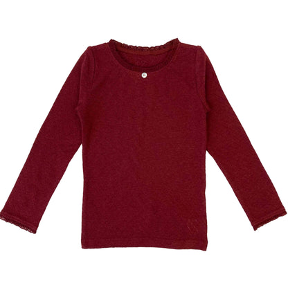 Lilly-Bluse aus Pointelle-Wollmischung