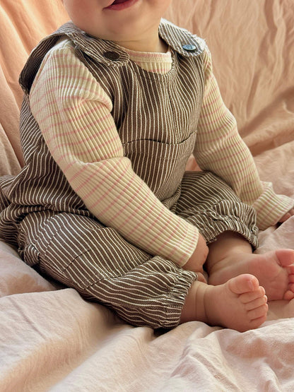Baby overalls - milkboy brown