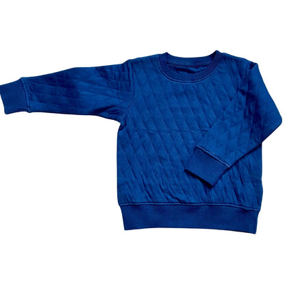 Kai Steppbluse – Kobaltblau