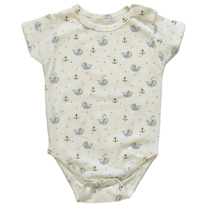 Baby whale body - kortærmet