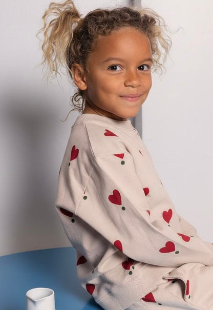 Sweatshirt - hearts on point